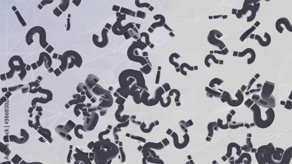 4k Loop Animation of a 3D question mark Black Background. Abstract idea concept. Who what where why how ?. ideas, questions, education and thinking. Take a decision. Answer the question 4k Loop Animation of a 3D question mark Black Background. Abstract idea concept. Who what where why how ?. ideas, questions, education and thinking. Take a decision. Answer the question
