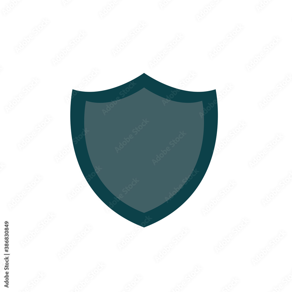 Shield Icon in trendy flat style isolated on grey background. Shield Icon in trendy flat style isolated on grey background.
