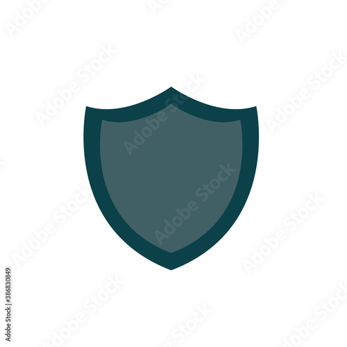 Free Download Shield Icon in trendy flat style isolated on grey background.  - GFXLoad