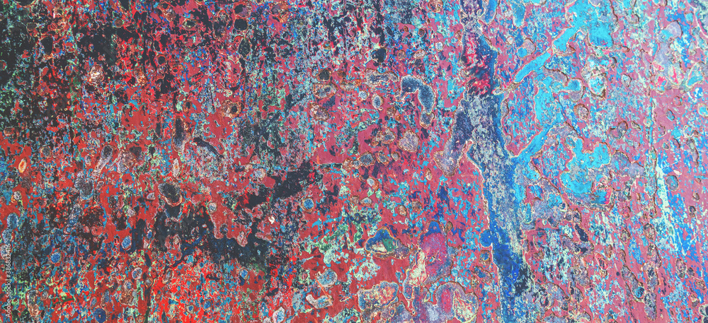 Abstract rusty metal texture, old metallic door with shabby blue paint background, painted metal with rust, grunge abstract texture background Abstract rusty metal texture, old metallic door with shabby blue paint background, painted metal with rust, grunge abstract texture background