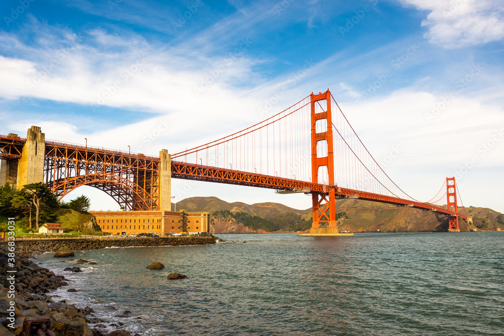 Naklejka premium Golden Gate Bridge, San Francisco CA USA