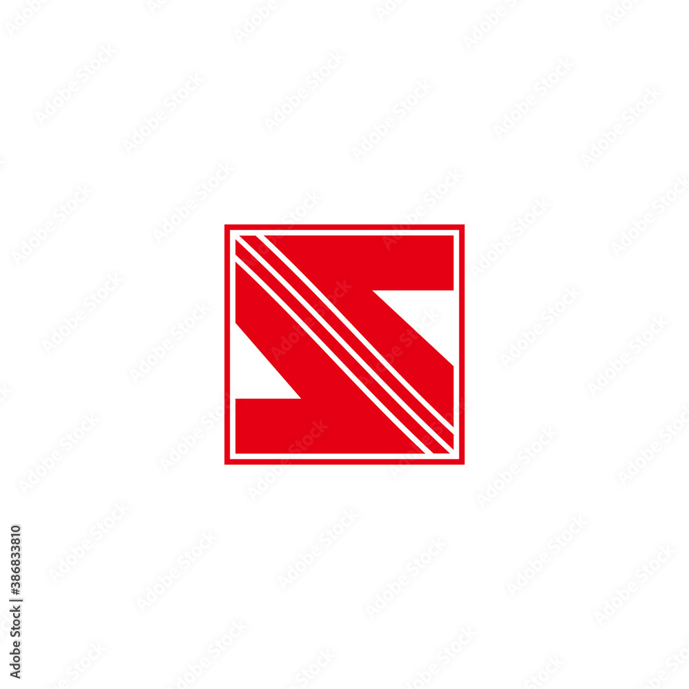 abstract letter s opposite square arrow logo vector abstract letter s opposite square arrow logo vector
