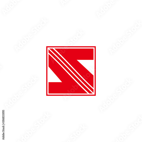 Free Download abstract letter s opposite square arrow logo vector - GFXLoad