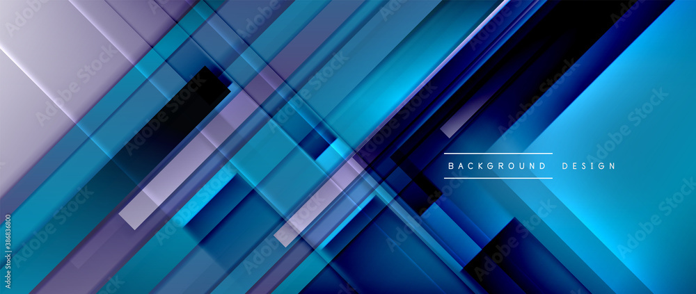 Dynamic lines on fluid color gradient. Trendy geometric abstract background for your text, logo or graphics Dynamic lines on fluid color gradient. Trendy geometric abstract background for your text, logo or graphics