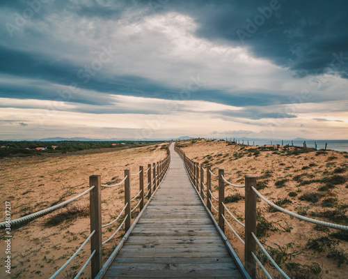 Labenne Beach, Les Landes on the Atlantic Coast 