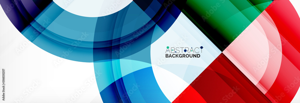 Round shapes, triangles and circles. Modern abstract background Round shapes, triangles and circles. Modern abstract background