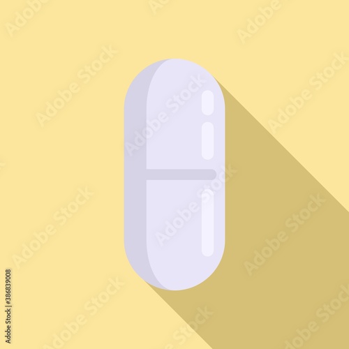 Refill capsule icon. Flat illustration of refill capsule vector icon for web design