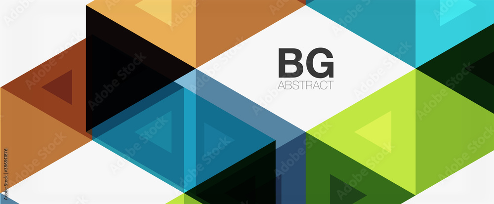 Mosaic triangle pattern abstract background for cover, banner, flyer and poster and other template Mosaic triangle pattern abstract background for cover, banner, flyer and poster and other template