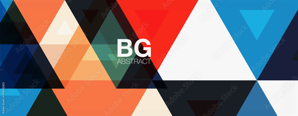 Mosaic triangle pattern abstract background for cover, banner, flyer and poster and other template Mosaic triangle pattern abstract background for cover, banner, flyer and poster and other template