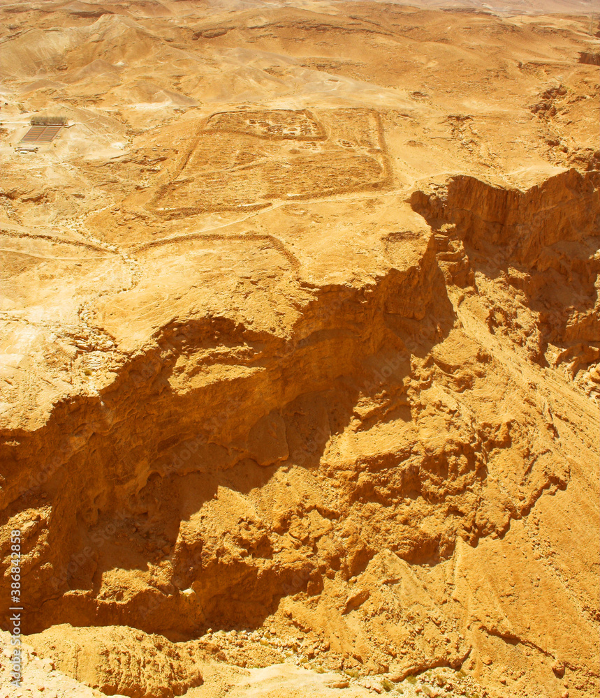 Fototapeta premium Picturesque ancient mountains about the Dead Sea