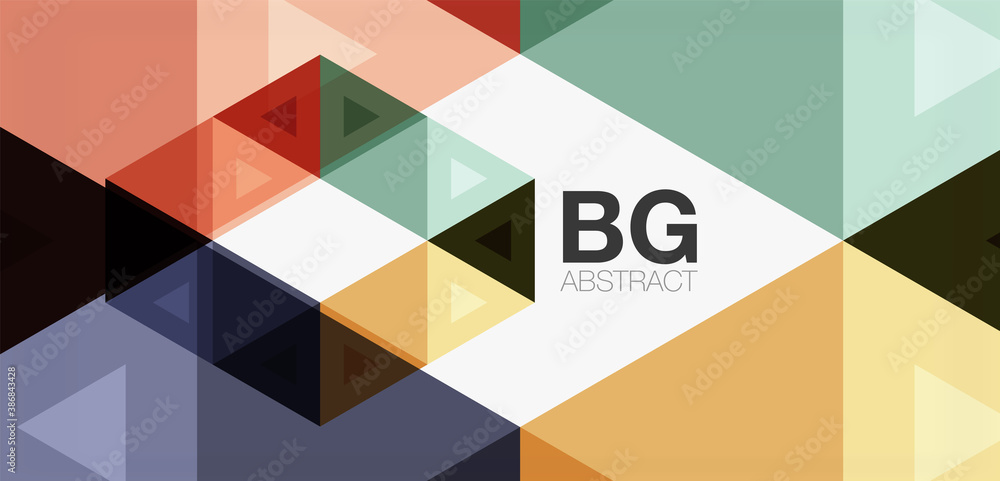 Mosaic triangle pattern abstract background for cover, banner, flyer and poster and other template Mosaic triangle pattern abstract background for cover, banner, flyer and poster and other template