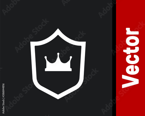 Free Download Shield with crown icon isolated on white background. Vector. - GFXLoad