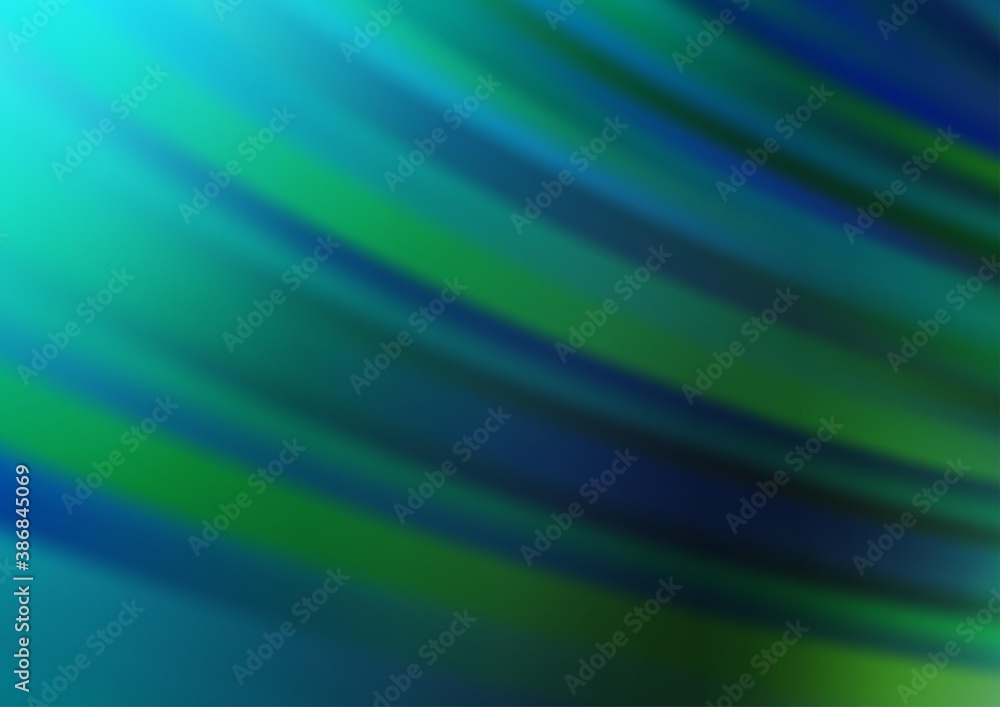 Dark Blue, Green vector template with repeated sticks.