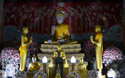 Ayutthaya, Thailand - Wat Yai Chaimongkhon Buddha Shrine photo