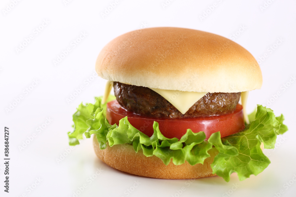 ハンバーガーのクローズアップ ハンバーガーのクローズアップ