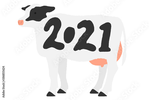 .Cow illustration material / vector