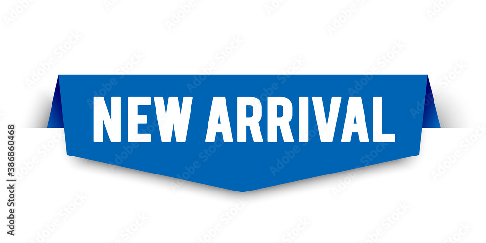 Vector Illustration Modern New Arrival Banner. Label For Web Shop