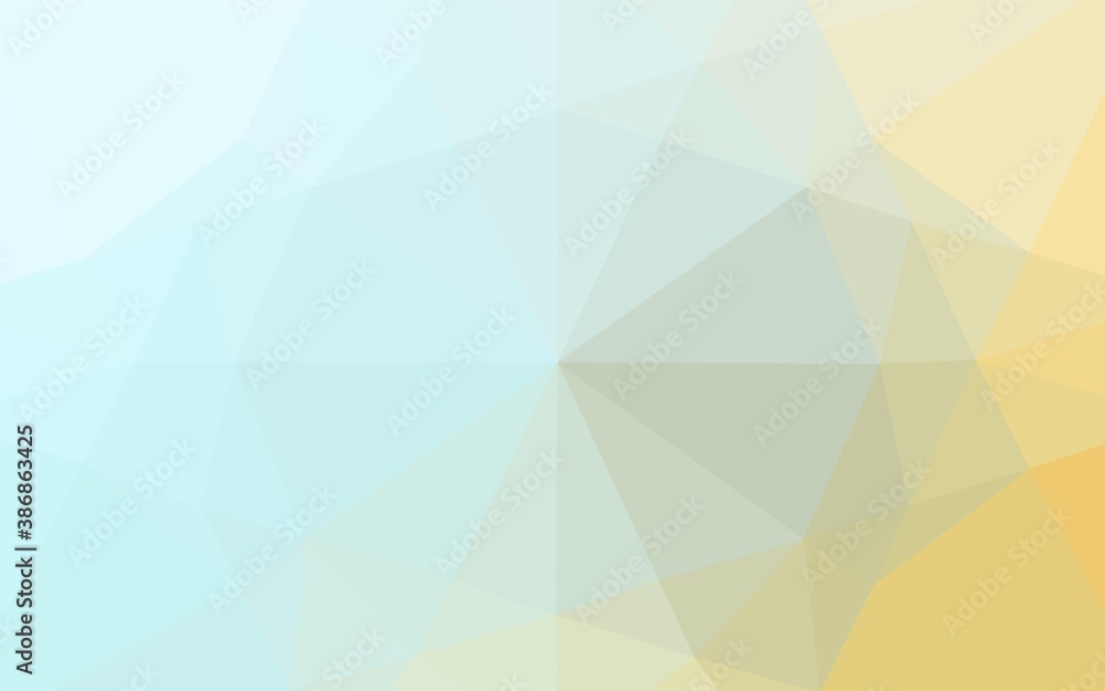 Light Blue, Yellow vector abstract polygonal layout. Light Blue, Yellow vector abstract polygonal layout.