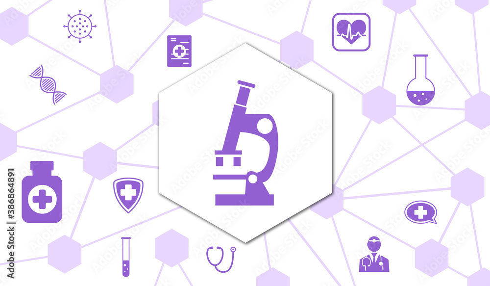Fototapeta premium Concept of medical research