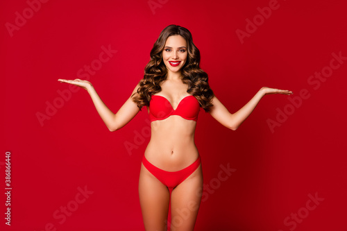 Tezenis underwear store woman red lingerie Stock Photo - Alamy