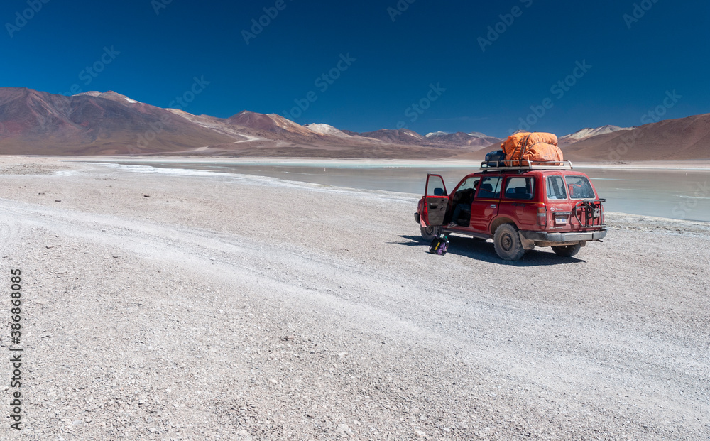 car in the desert