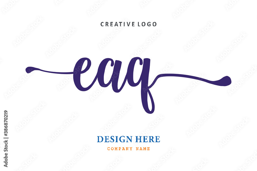 logo composition of the letter EAQ is simple, easy to understand and authoritative logo composition of the letter EAQ is simple, easy to understand and authoritative
