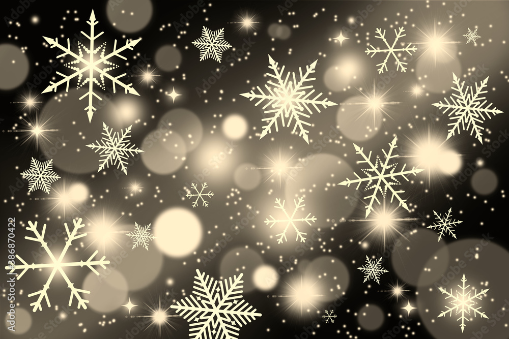 雪の結晶の冬のイラスト 背景 冬のイメージ Snow Flake Winter Illustration Stock Illustration Adobe Stock