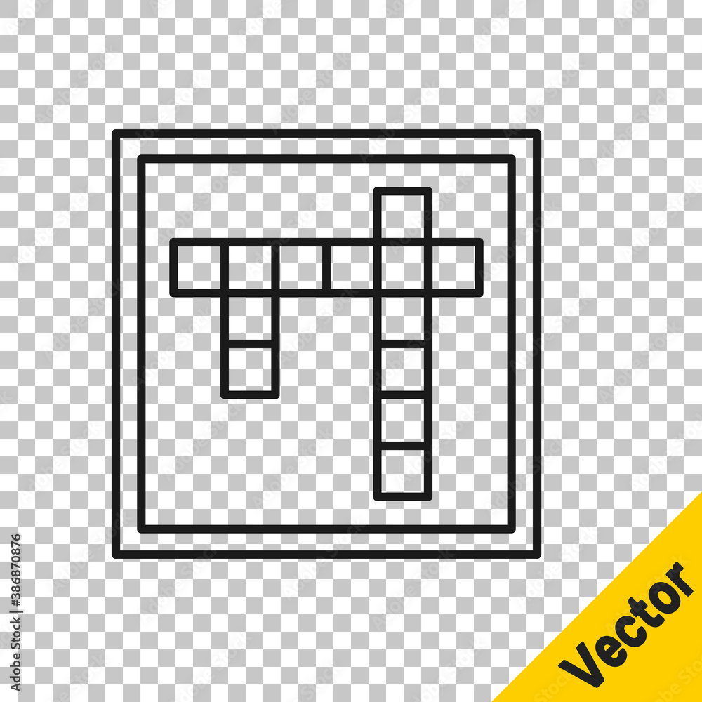 Black line Bingo icon isolated on transparent background. Lottery tickets for american bingo game. Vector. Black line Bingo icon isolated on transparent background. Lottery tickets for american bingo game. Vector.