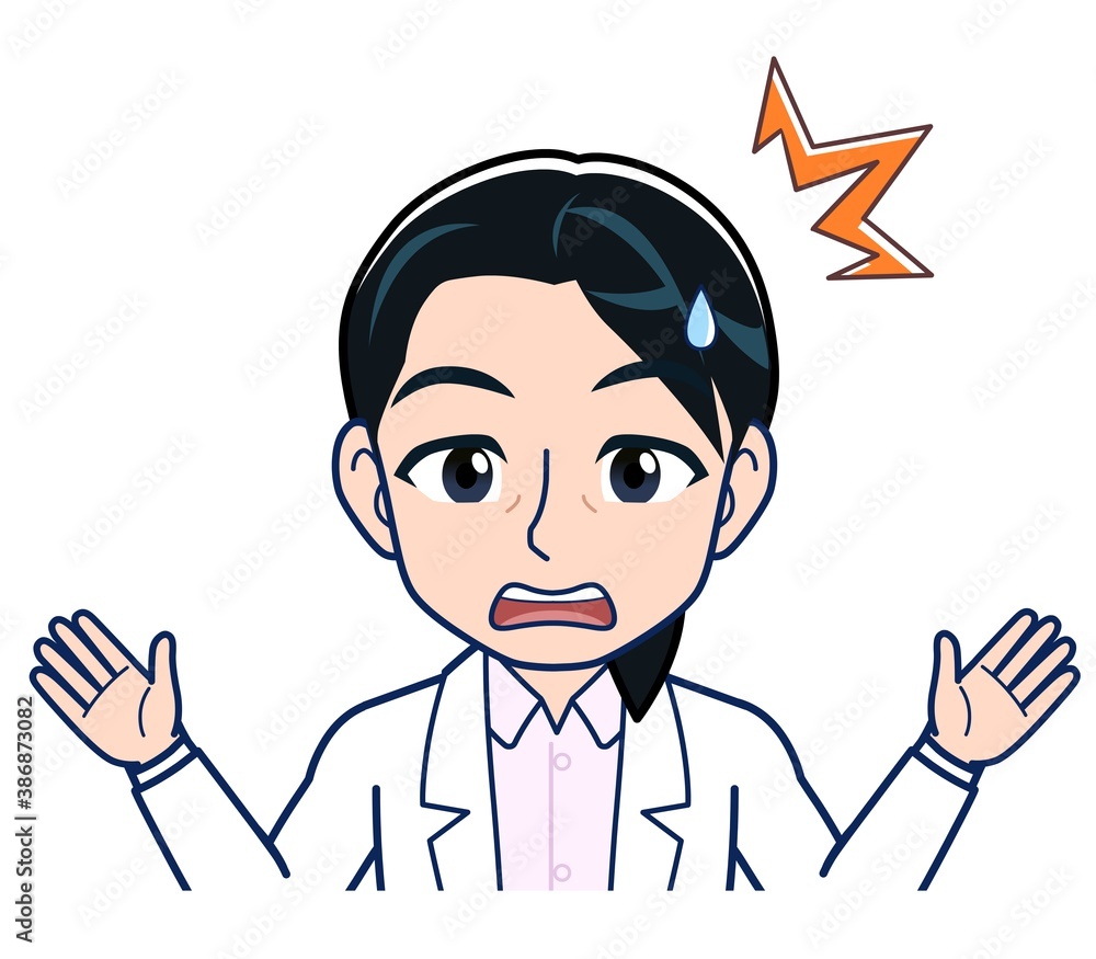 Young female doctor in a white lab coat Young female doctor in a white lab coat