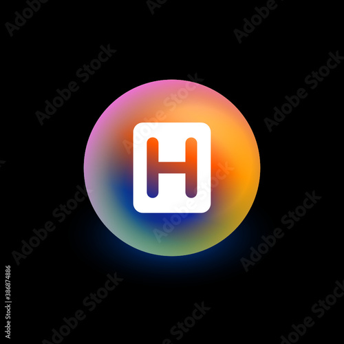 Hospital Sign - App Button