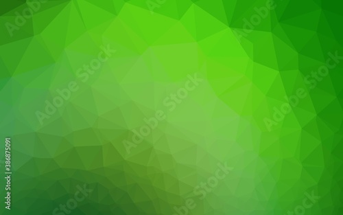 Light Green vector abstract mosaic backdrop.