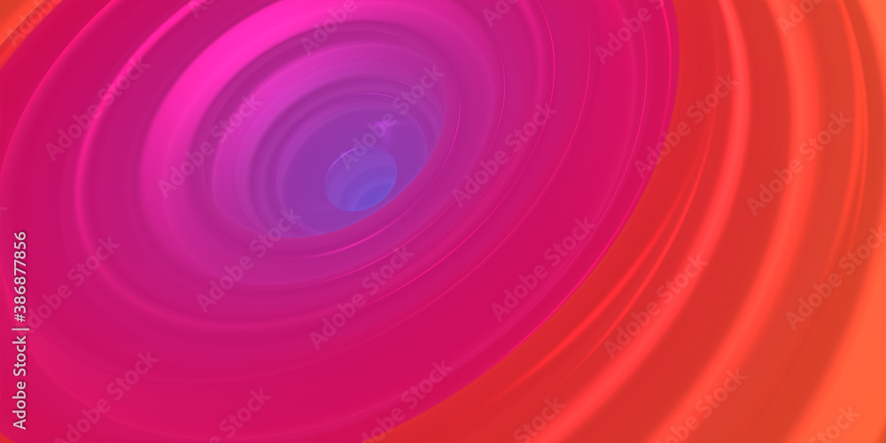 Obraz premium Abstract colored background from gradient rings.3d rendering