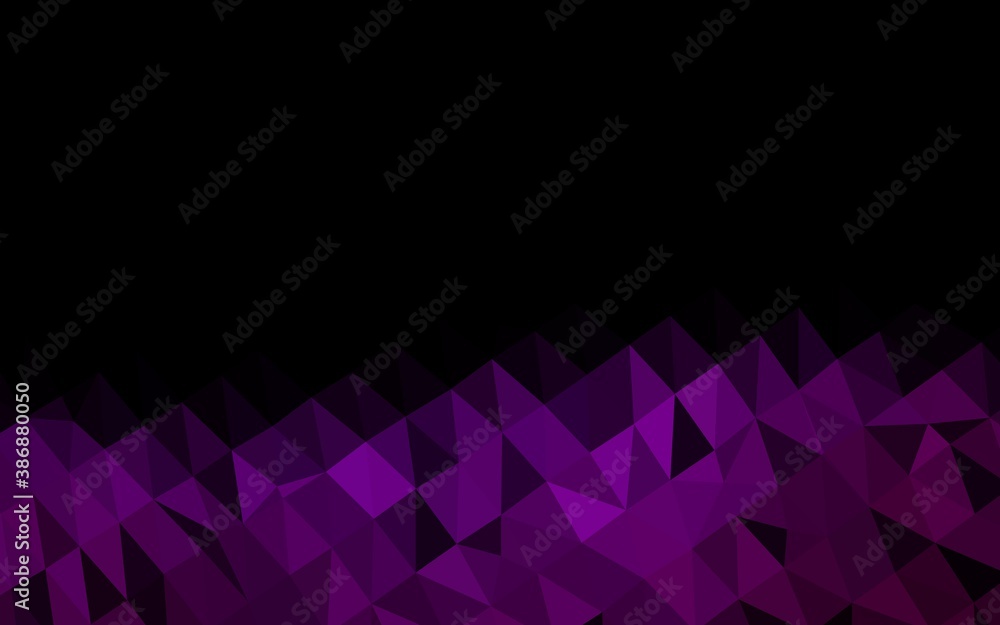 Dark Purple vector low poly texture. Dark Purple vector low poly texture.