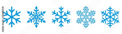 Snowflake set. Snowflake symbols. Snowflake icon. Snow icon. Vector illustrator