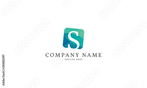 Free Download letter S modern square logo template - GFXLoad