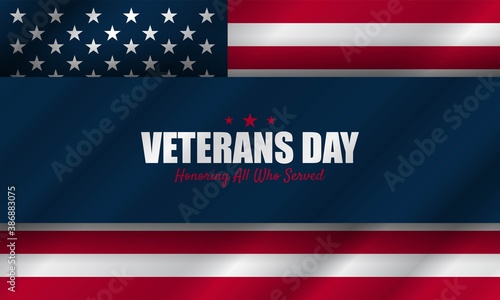 Vector illustration of Veterans Day.