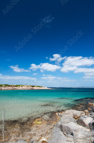 La Bobba beach, Carloforte, St Pietro Island, Sulcis Iglesiente, Carbonia Iglesias, Sardinia, Italy, Europe