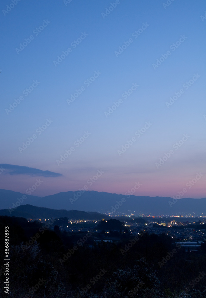 甘樫丘展望台から見る葛城山