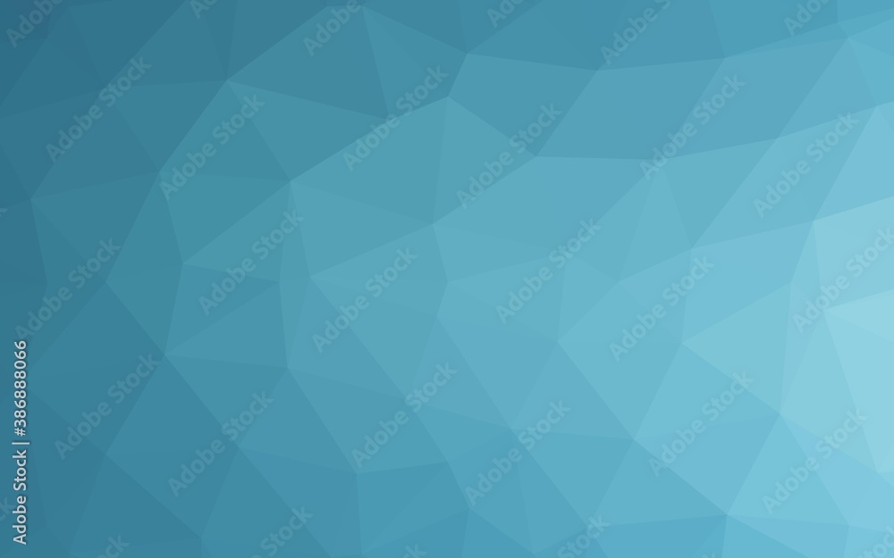Fototapeta premium Light BLUE vector abstract polygonal cover.