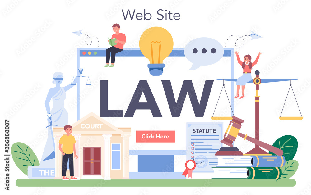Law class online service or platform. Punishment and judgement