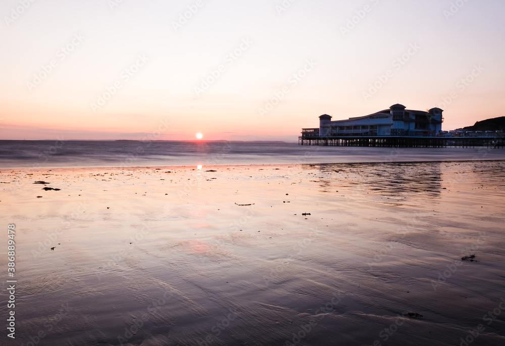 The Grand Pier, Weston-Super-Mare At Sunset