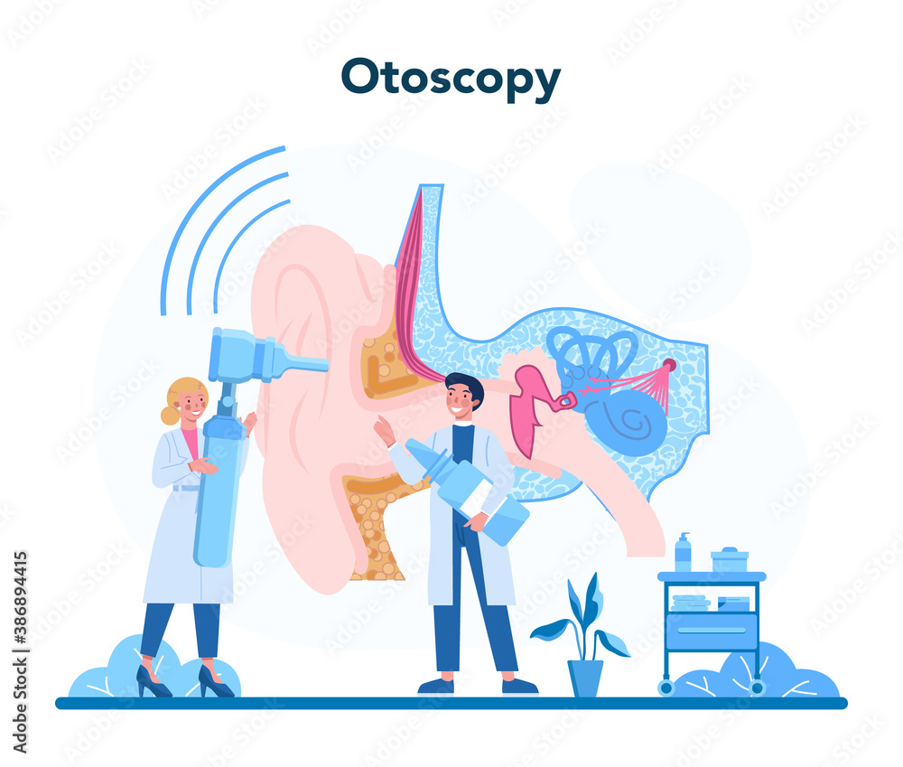 Otorhinolaryngologist concept. Healthcare concept, idea of ENT