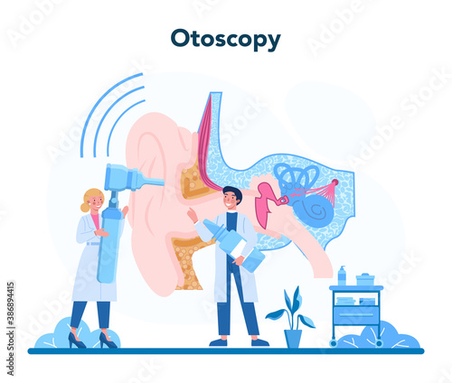 Otorhinolaryngologist concept. Healthcare concept, idea of ENT