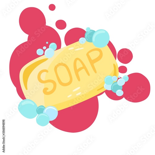 Cleaning equipment. Cleaning service concept with various cleaning tools. Flat vector doodle illustration. Temlpate for flyer clean up service