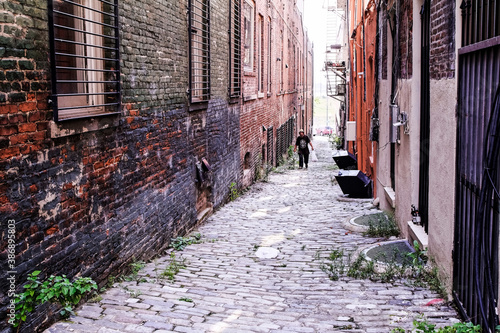 Narrow street in the old town