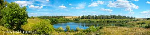 Summer landscape with lake