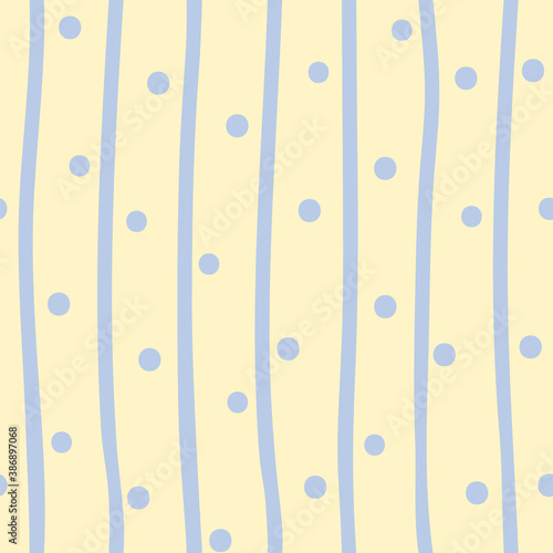 Light Blue & Beige Abstract Dot Seamless Pattern © Anh