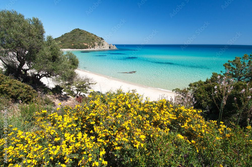 Monte Turnu beach, Costa Rei, Castiadas, Cagliari district, Sardinia, Italy, Europe