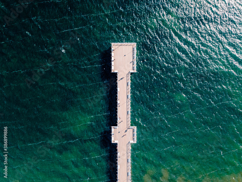 Pier in Gdynia Orlowie view from the drone © Filip Olejowski