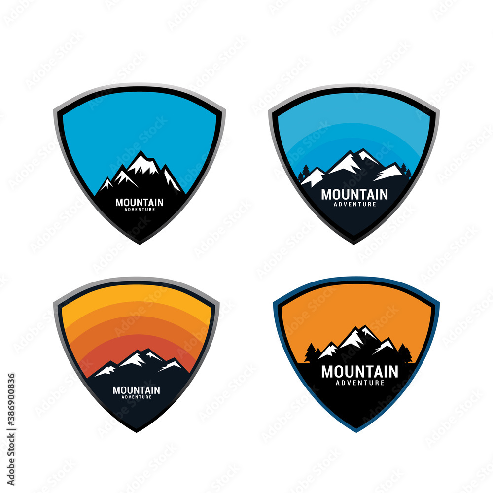 mountain logo icon vector template. mountain logo icon vector template.